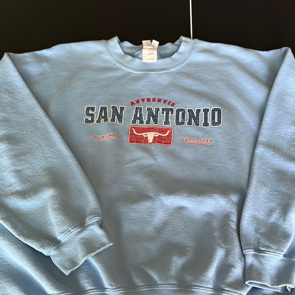 Gildan Light Blue San Antonio Crewneck Sweater